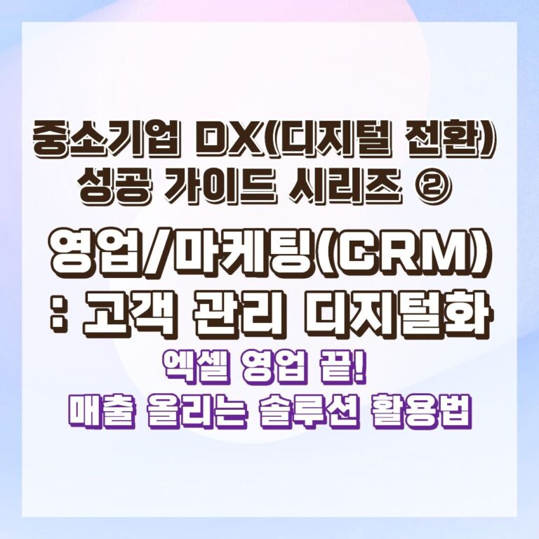 디지털 전환 CRM 썸네일